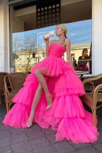 Pink Tulle Gowns