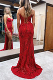 Stunning Tulle Mermaid Spaghetti Straps Lace Appliques Prom Dresses, SLP041 image 3