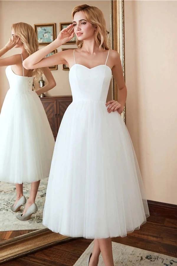 Strapless Wedding Dress Short, Strapless Dress Ivory, White Short