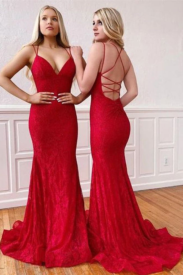 Lacy hotsell red dress