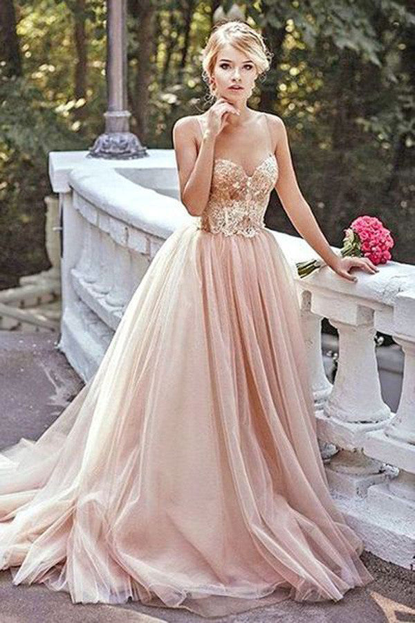 Gold Sequin Pink Tulle Dress