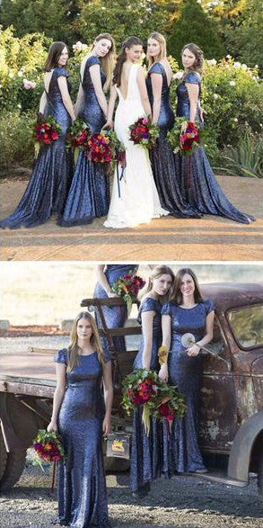 dark royal blue bridesmaid dresses
